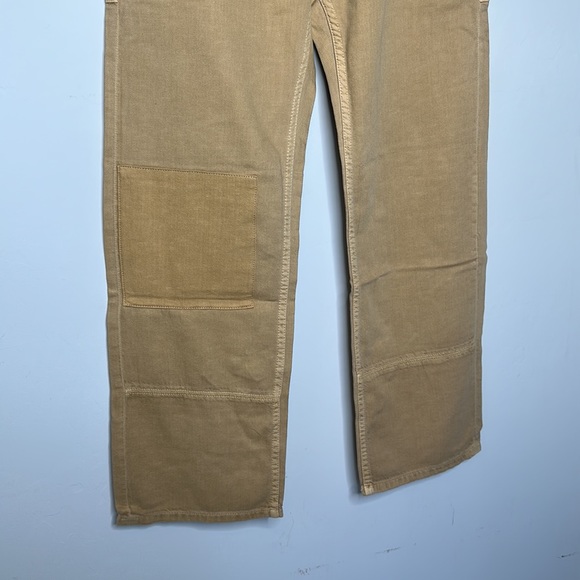 Free People Sandrine Rose French Worker Tan Jeans Size 27 NWT - Picture 6 of 7